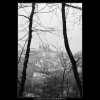 Pohled na Hrad (2817-2), Praha 1964 duben, černobílý obraz, stará fotografie, prodej