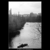 Pohled na Karlův most (2838-1), Praha 1964 duben, černobílý obraz, stará fotografie, prodej