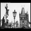Z Karlova mostu (2925), Praha 1964 květen, černobílý obraz, stará fotografie, prodej