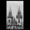 Věže Týnského chrámu (2976-13), Praha 1964 červen, černobílý obraz, stará fotografie, prodej