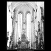 Interiér Týnského chrámu (3080-2), Praha 1964 červenec, černobílý obraz, stará fotografie, prodej