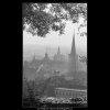 Střechy a věže (3267-9), Praha 1964 říjen, černobílý obraz, stará fotografie, prodej