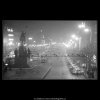 Večerní Václavské náměstí (3349-3), Praha 1964 listopad, černobílý obraz, stará fotografie, prodej