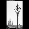 Stará lampa (3431-1), Praha 1965 leden, černobílý obraz, stará fotografie, prodej