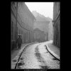 Pohled do Náprstkovy ulice (3583), Praha 1965 březen, černobílý obraz, stará fotografie, prodej