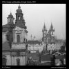 Kostel sv.Mikuláše a Týnský chrám (790-4), Praha 1959 , černobílý obraz, stará fotografie, prodej