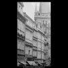 Domy v Mostecké (3842), Praha 1965 červenec, černobílý obraz, stará fotografie, prodej