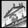 Štít kostela sv.Salvátora (3845), Praha 1965 červenec, černobílý obraz, stará fotografie, prodej