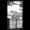 Pohled na Pražský hrad (4512), Praha 1966 květen, černobílý obraz, stará fotografie, prodej