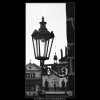 Lampa u novoměstské věže (4544-2), Praha 1966 květen, černobílý obraz, stará fotografie, prodej