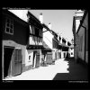 Zlatá ulička (3069-7), Praha 1964 červenec, černobílý obraz, stará fotografie, prodej
