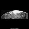 Domy a starý mlýn (5030), Praha 1966 prosinec, černobílý obraz, stará fotografie, prodej