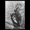Pomník Svatopluka Čecha (5086), Praha 1967 únor, černobílý obraz, stará fotografie, prodej