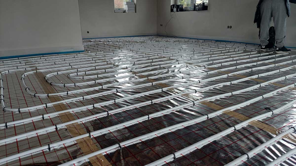 Montáž podlahové vytápění FV Plast, Kralupy nad Vltavou