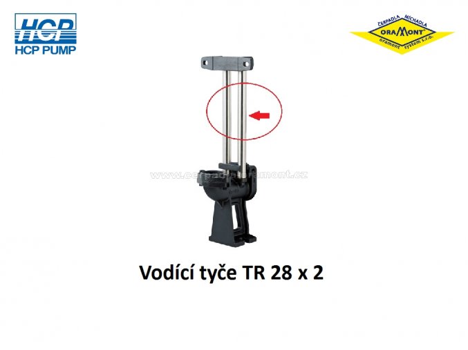 Vodící tyče pro spouštěcí zařízení HCP TR 28 x 2