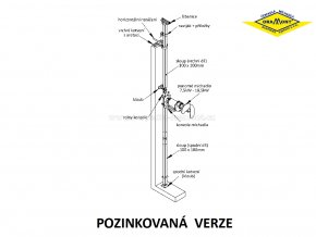 Závěsné zařízení pro míchadla ORAMONT MO a MON (pozink)