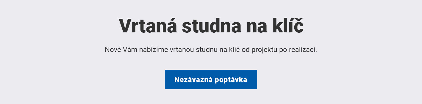 Vrtaná studna na klíč