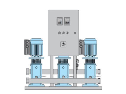 Calpeda BS3V 3MXVE 65-3203 3x7,5kW 400V automatická stanice se třemi frekvenčními měniči