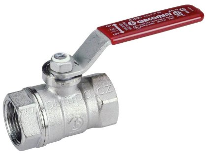 GIACOMINI R250D 2"1/2 červený kulový kohout, PN 28, t 185 C, chromovaný