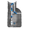 PUMPA black line Box 1 VE Morava Classic čerpací jímka DN40 včetně šachty 1100x2000mm, plováky 2ks, 400V 1,1kW, kabel 10m