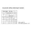 VO delka kabelu 230v