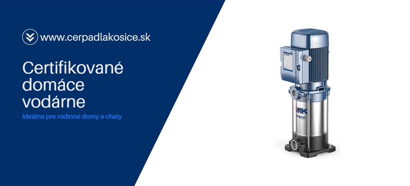 Certifikované domáce vodárne