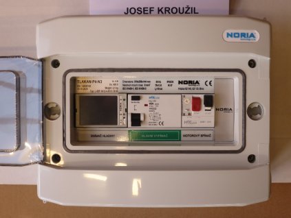 TLAKAN P4, řídící jednotka s barevným dotykovým displejem 400V, RJ-P4-N3, NORIA, 946304