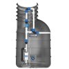 PUMPA black line Box 1 VE Morava Master čerpací jímka DN40 včetně šachty 1100x2000mm, plováky 2ks, sondy 2ks, 230V 1,1kW, kabel 10m