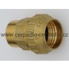 spojka přímá, vnější závit 1" x DN 32, mosaz přechod