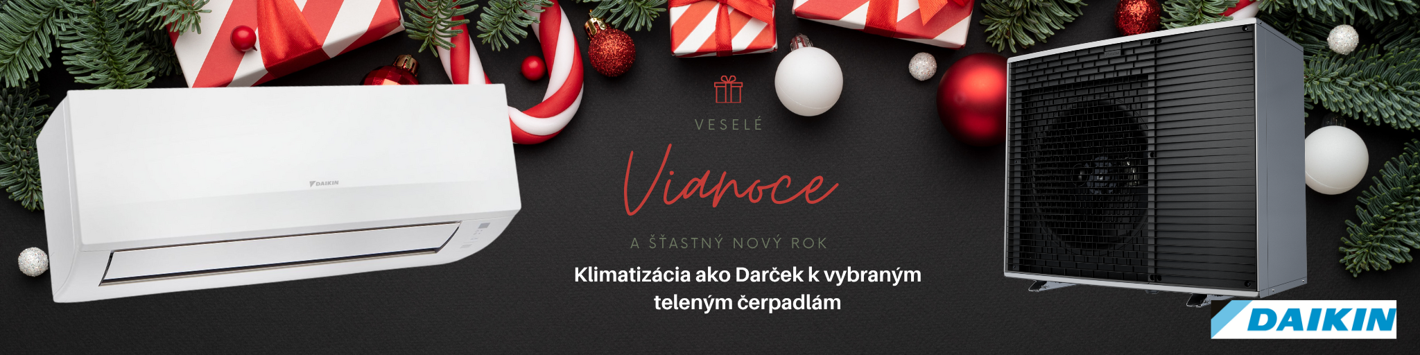 Vianočná akcia k Tepelnému čerpadlu Daikin klimatizácia Daikin ako darček