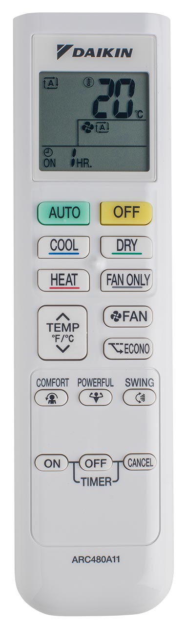 Daikin ovládač ARC480A78