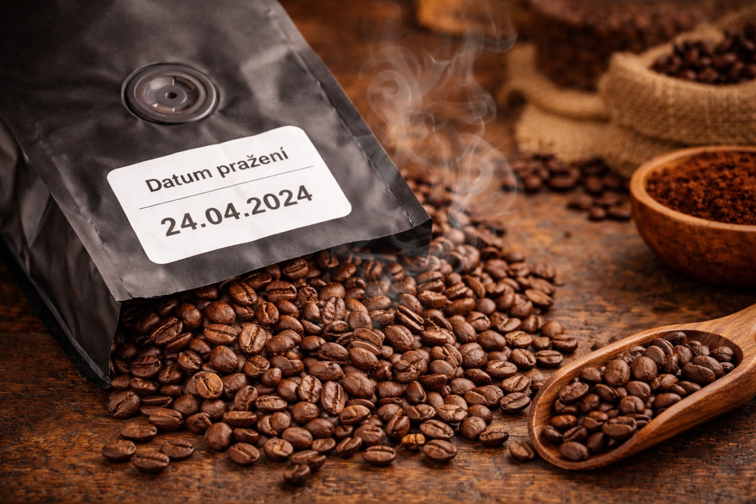Jak poznat čerstvě praženou kávu