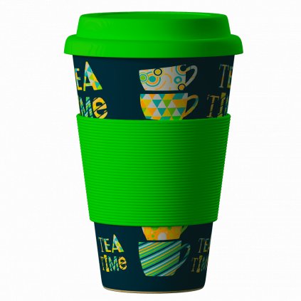 Bamboo Cup Time For Tea Green