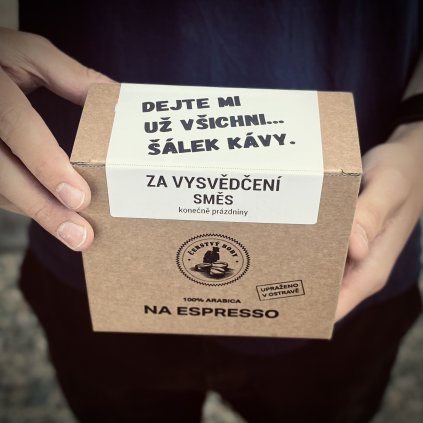 Zrnková káva ZA VYSVĚDČENÍ směs 250g