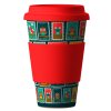 Bamboo Cup Postmarks red