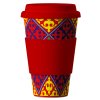 Bamboo Cup Ornaments red