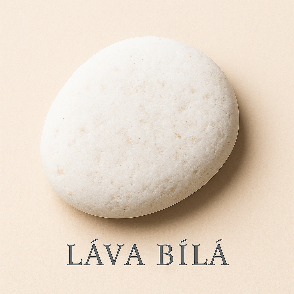 Láva bílá – kámen harmonie, energie a rovnováhy