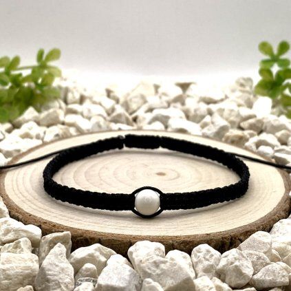 Macramé náramek magnezit