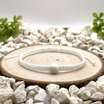 Macramé náramek magnezit