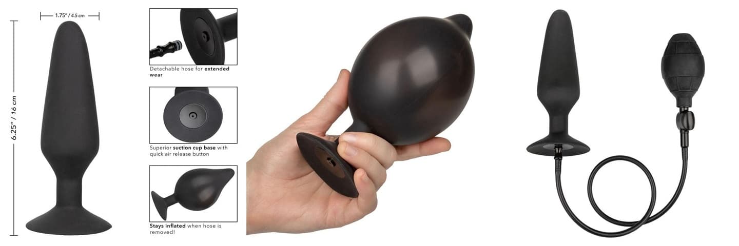 Recenze na větší nafukovací anální kolík 16 x 4,5 cm