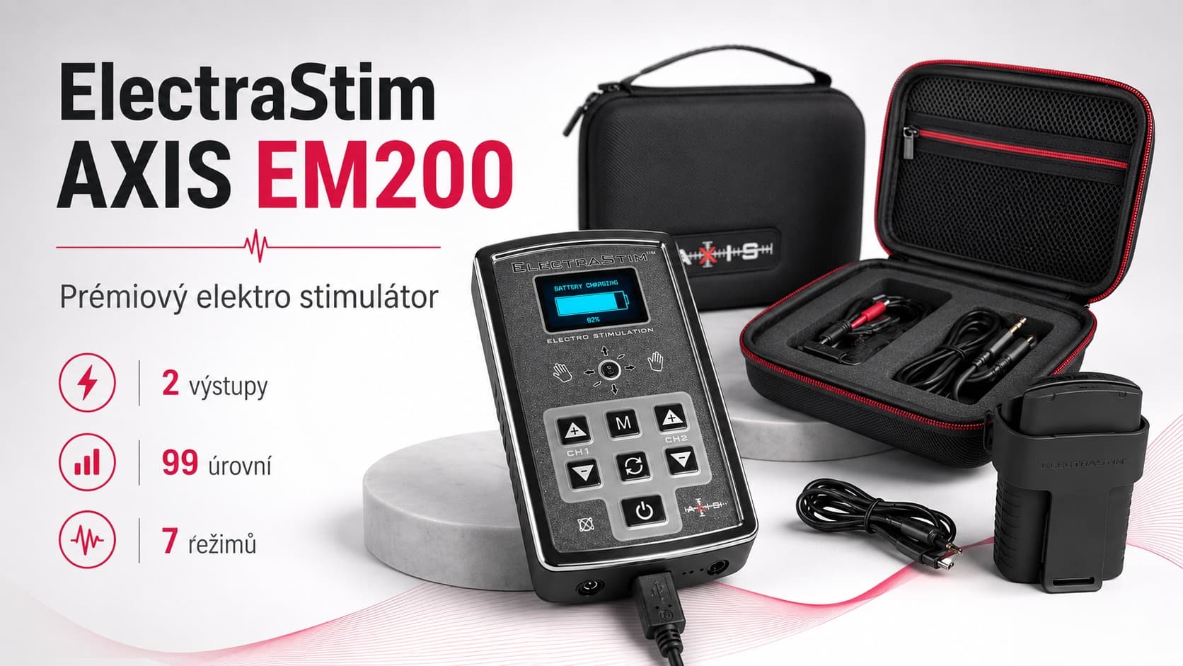 ElectraStim AXIS EM200: recenze a návod k luxusnímu elektro stimulátoru