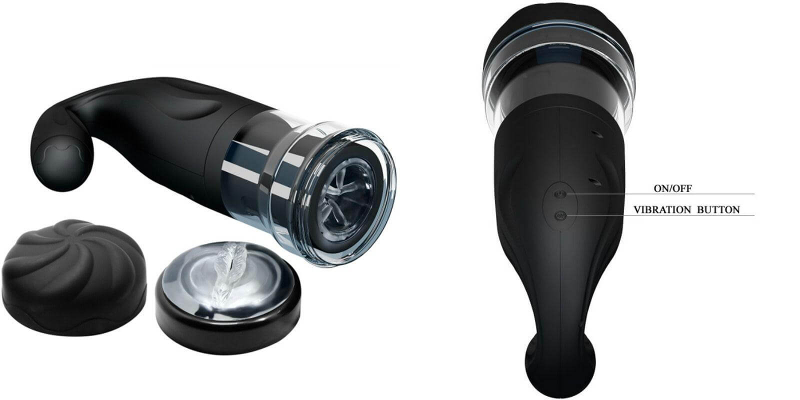 Nabíjecí masturbátor Pretty Love Breton: maximální stimulace žaludu pro intenzivní potěšení