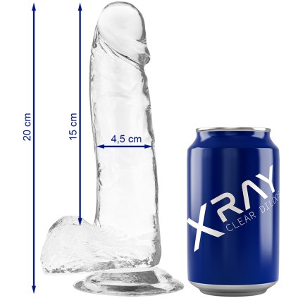 XRAY CLEAR COCK S KOULE 20CM X 4.5CM