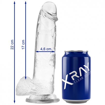 XRAY CLEAR COCK S KOULE 22CM X 4.6CM