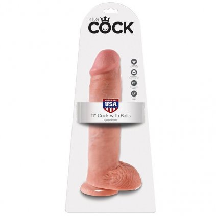 KING COCK 11" COCK FLESH S KOULE 28 CM