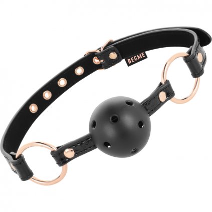 BEGME Barva: ČERNÁ EDITION BALL GAG VEGAN LEATHER