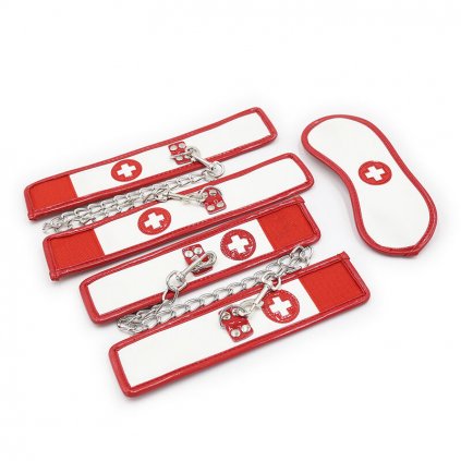 OHMAMA FETIŠ MINI NURSE BONDAGE 3 PIECES SET