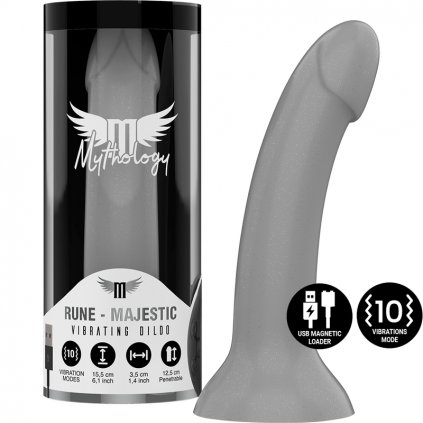 MYTHOLOGY RUNE MAJESTIC DILDO S - VIBRÁTOR WATCHME WIRELESS TECHNOLOGIE COMPATIBLE