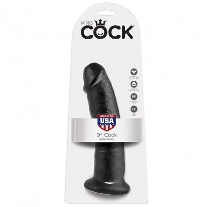 KING COCK 9" COCK Barva: ČERNÁ 22.9 CM