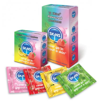 Kondomy SKINS FLAVOURS 12 PACK